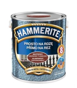 HAMMERITE EMALIA ANTYKOROZYJNA TLEN CZERWONY 2,5L