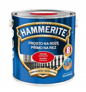 HAMMERITE EMALIA ANTYKOROZYJNA CZERWONA 2,5L