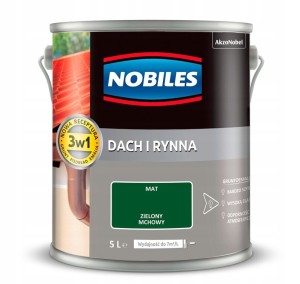 NOBILES FARBA METAL DACH I RYNNA ZIELONY MCHOWY 5L