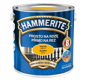 HAMMERITE EMALIA ANTYKOROZYJNA ŻÓŁTA ŻÓŁTY 2,5L