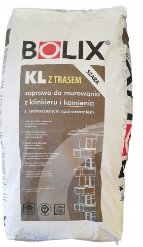BOLIX KL FUGA ZAPRAWA DO KLINKIERU SZARA 25KG