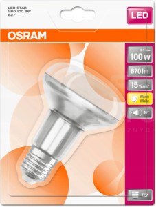 OSRAM ŻARÓWKA LED SUPERSTAR R80 5,9W ŚCIEMNIANA