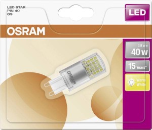 OSRAM ŻARÓWKA LED STAR PIN G9 3,8W CIEPŁA BIAŁA