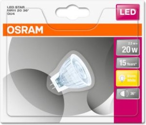 OSRAM ŻARÓWKA LED GU4 184lm 2,5W A+ CIEPŁA BIAŁA