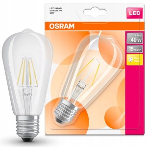 OSRAM ŻARÓWKA LED 40W E27 A++ CIEPŁA BIAŁA RETRO