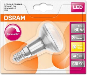 OSRAM ŻARÓWKA LED E14 5,9W 2700K R50 ŚCIEMNIALNA