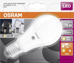 OSRAM ŻARÓWKA LED E27 Z CZAUJNIKIEM ŚWIATŁA 10W