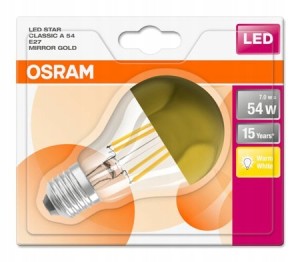 OSRAM ŻARÓWKA LED A60 E27 7W 700lm CIEPŁA ZŁOTA