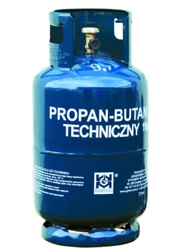WYMIANA BUTLI GAZOWEJ Z GAZEM PROPAN-BUTAN 11KG