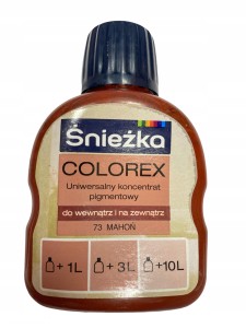 ŚNIEŻKA COLOREX PIGMENT DO FARB 100ml MAHOŃ