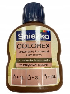 ŚNIEŻKA COLOREX PIGMENT DO FARB 100ml BRĄZ CIEMNY