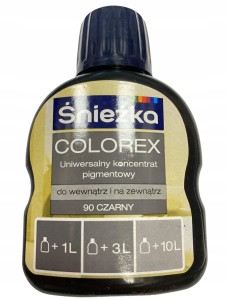 ŚNIEŻKA COLOREX PIGMENT DO FARB 100ml CZARNY