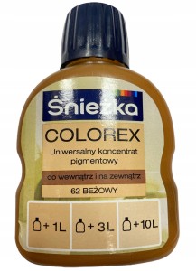 ŚNIEŻKA COLOREX PIGMENT DO FARB 100ml BEŻOWY