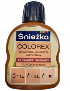 ŚNIEŻKA COLOREX PIGMENT DO FARB 100ml ORZECH ŚREDN