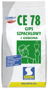 SEMIN CE-78 GIPS SZPACHLOWY 1 GODZINY 5KG