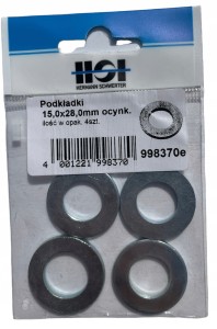 HSI PODKŁADKI 15X28MM OCYNK PODKŁADKA