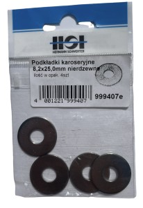 HSI PODKŁADKI KAROSERYJNE 8,2X25MM NIERD PODKŁADKA