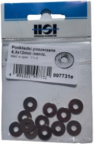 HSI PODKŁADKI POSZERZANE 4,3X12MM NIERDZ PODKŁADKA
