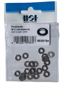 HSI PODKŁADKI M4 NIERDZEWNE PODKŁADKA