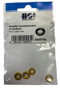 HSI ROZETKI 3-3,5X9MM MOSIĄDZOWANE PODKŁADKA