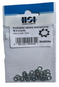 HSI PODKŁADKI ZĄBKOWANE M4 PODKŁADKA