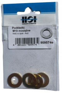 HSI PODKŁADKI MOSIĘŻNE 10M PODKŁADKA