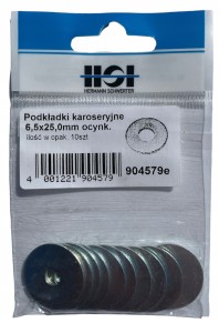 HSI PODKŁADKI KAROSERYJNE 6,5X25MM OCYNK PODKŁADKA