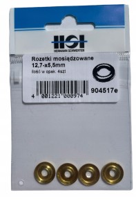 HSI ROZETKI 12,7-X5,5MM MOSIĄDZOWANE PODKŁADKA