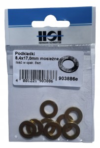 HSI PODKŁADKI MOSIĘŻNE 8M PODKŁADKA