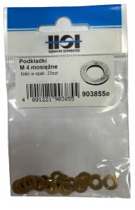 HSI PODKŁADKI MOSIĘŻNE 4M PODKŁADKA