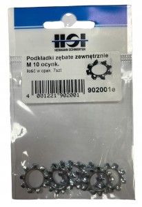 HSI PODKŁADKI ZĄBKOWANE M10 PODKŁADKA