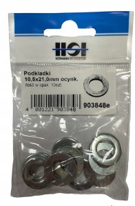 HSI PODKŁADKI M10 OCYNK PODKŁADKA