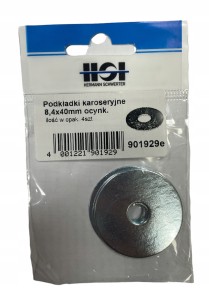 HSI PODKŁADKI KAROSERYJNE 8,4X40MM OCYNK PODKŁADKA