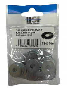 HSI PODKŁADKA KAROSERYJNA 20X6,4MM OCYNK PODKŁADKA