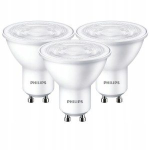 PHILIPS ŻARÓWKI ŻARÓWA LED 4,7W GU10 X3szt CIEPŁA