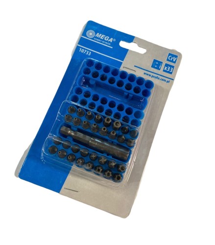 MEGA ZESTAW KOŃCÓWEK SPECIALNYCH 33 SZT. ,,SECURITY'' 1/4''
