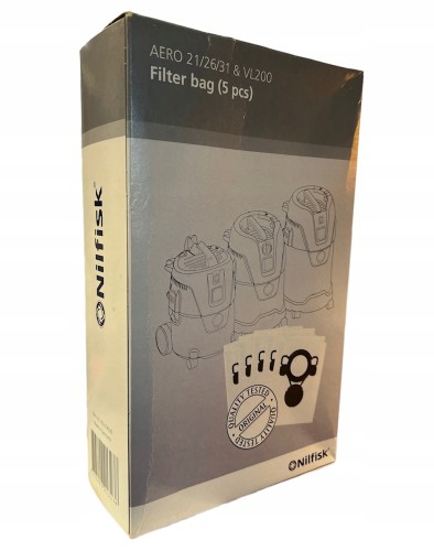NILFISK WORKI DO ODKURZACZA TEKSTYLNE AERO 21 26 31 5 SZT