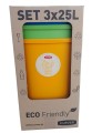 CURVER KOSZE DO SEGREGACJI 3X25L KOSZ ŚMIECI
