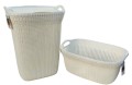 CURVER KOSZ NA BIELIZNĘ KNIT 57L KREMOWY
