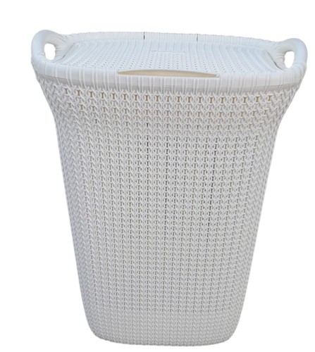 CURVER KOSZ NA BIELIZNĘ KNIT 57L KREMOWY