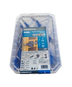 RAWLPLUG KOŁEK ROZPOROWY 4ALL 6X50 + WKRĘT 4,5X60