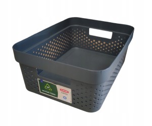 CURVER INFINITY KOSZYK AŻUROWY CIEMNY SZARY 11L