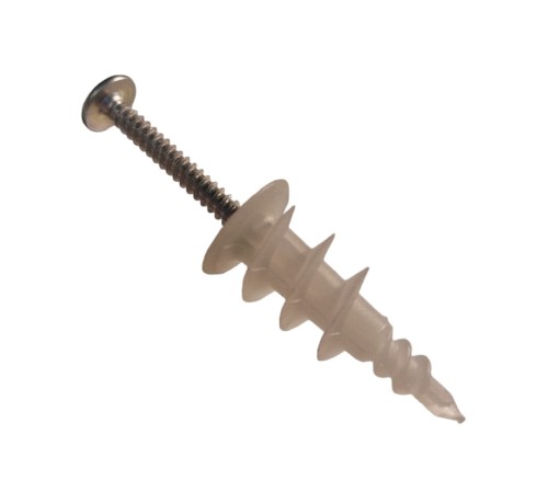 KOŁEK PLASTIK DO GKB DRIVA 14X22 + WKRĘT 3,9X32MM