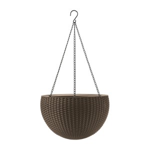 KETER RATTAN HANGING 35CM DONICZKA WISZĄCA MOKKA