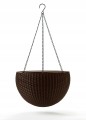 KETER RATTAN HANGING 35CM DONICZKA WISZĄCA MOKKA