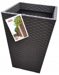 KETER DONICZKA RATTAN DONICA BRĄZ S 23L RATAN