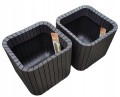 KETER DONICZKA DONICA CUBE PLANTER M BRĄZ WHISKEY