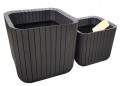 KETER DONICZKA DONICA CUBE PLANTER L BRĄZ WHISKEY