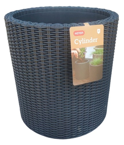 KETER DONICZKA CYLINDER PLANTER GRAFIT M