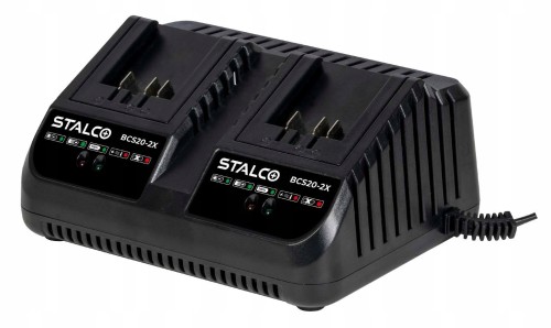 ŁADOWARKA PODWÓJNA BCS20-2X 4A 20V STALCO S-97392